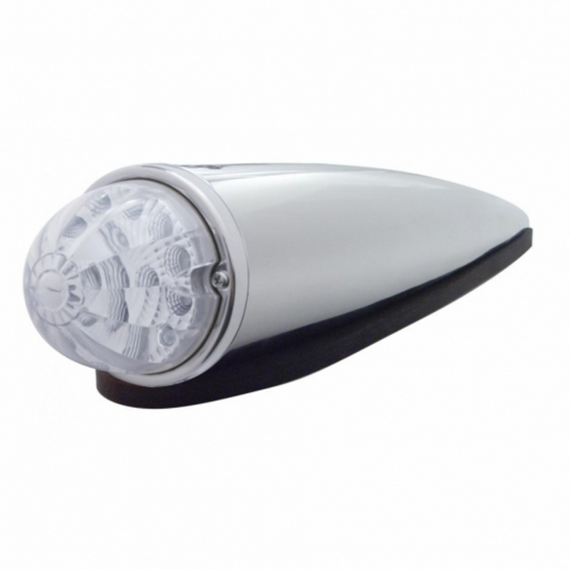 United Pacific 17 LED Reflector Watermelon Cab Light Kit Amber LED/Clear Lens 39538