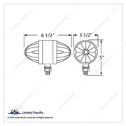United Pacific Double Face Dual Function Light