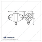 United Pacific Double Face Dual Function Light