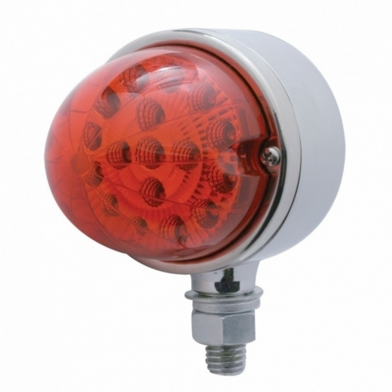United Pacific 17 LED Dual Function Reflector Single Face Light Red LED/Red Lens 39548