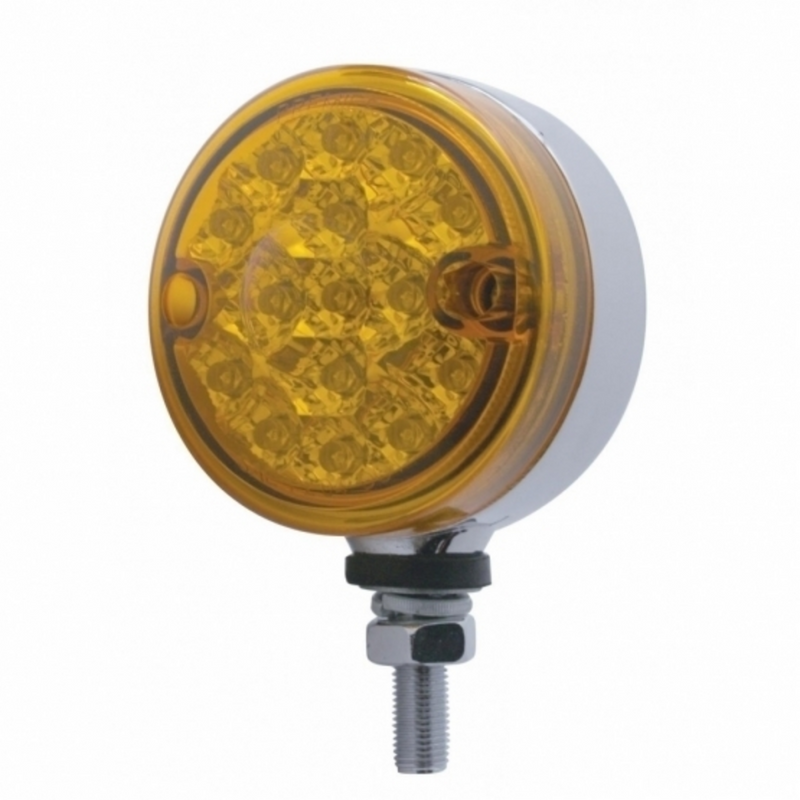 United Pacific 15 LED 3" Dual Function Reflector Single Face Light Amber LED/Amber Lens 39567