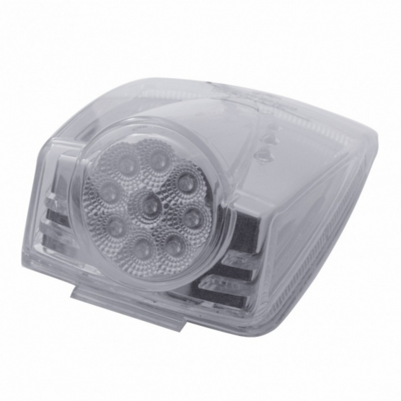 United Pacific 19 LED Reflector Square Cab Light Amber LED/Clear Lens 39603