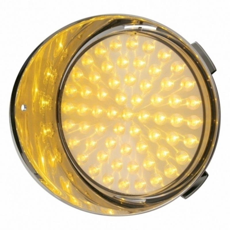 United Pacific 61 LED Freightliner Daytime Running Light (Driver) Amber LED/Clear Lens 39640