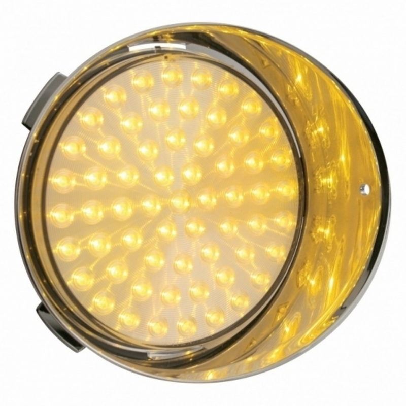 United Pacific 61 LED Freightliner Daytime Running Light (Passenger) Amber LED/Clear Lens 39641