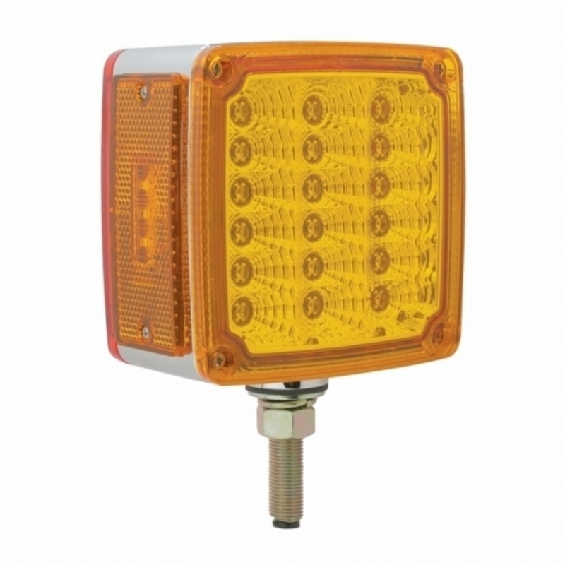 United Pacific 39 LED Reflector Double Face Turn Signal Light (Passenger) Amber & Red LED/Amber & Red Lens 39681