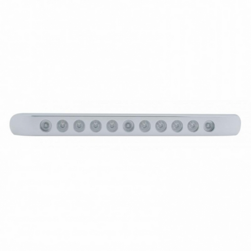 United Pacific 11 LED 17" Light Bar With Bezel (Stop, Turn & Tail) Red LED/Clear Lens 39693