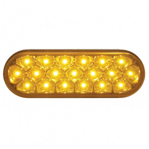United Pacific Oval Amber 19 LED Reflector Light UNP39704