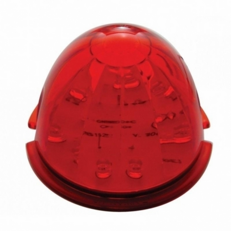 United Pacific 17 LED Dual Function Watermelon Cab Light Red LED/Red Lens (Bulk) 39732B