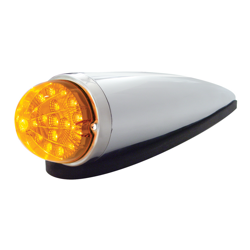 United Pacific 17 LED Dual Function Watermelon Clear Reflector Cab Light Kit Amber LED/Amber Lens 39751