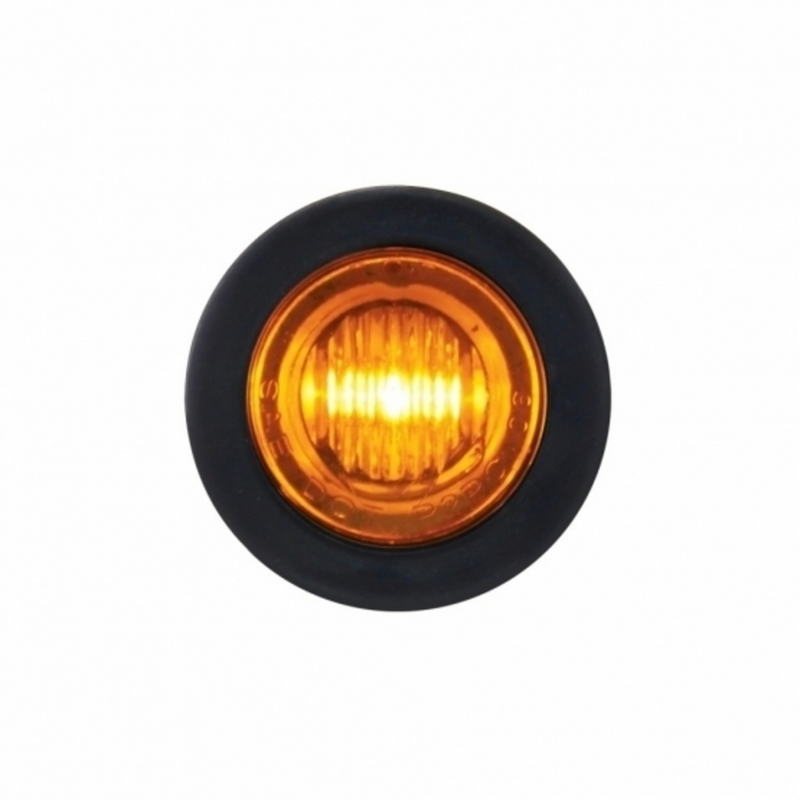 United Pacific 3 LED 3/4" Mini Light (Clearance/Marker) Amber LED/Amber Lens 39767