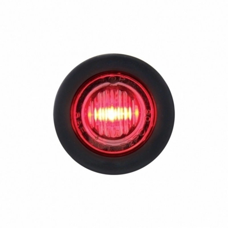 United Pacific 3 LED 3/4" Mini Light (Clearance/Marker) Red LED/Clear Lens 39770