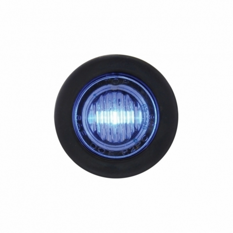 United Pacific 3 LED 3/4" Mini Light (Auxiliary/Utility) Blue LED/Clear Lens 39771