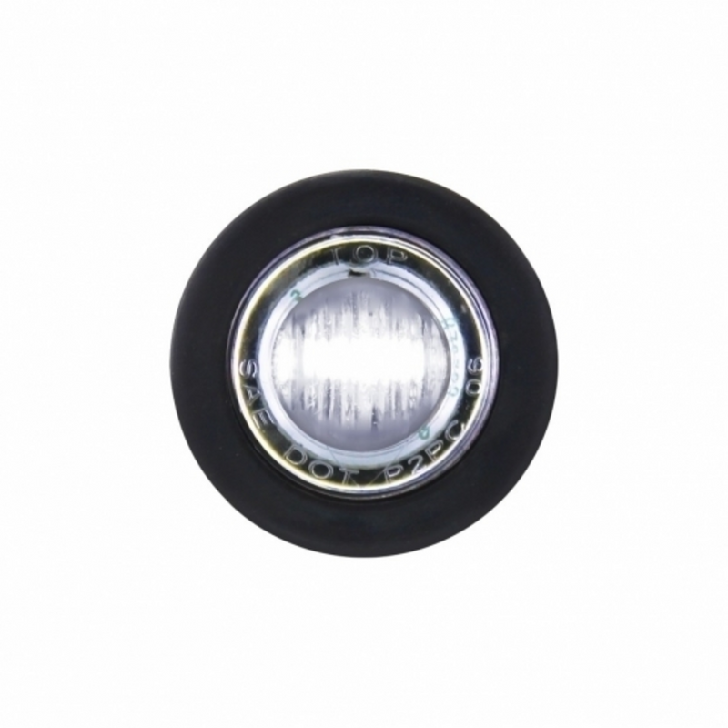 United Pacific 3 LED 3/4" Mini Light (Auxiliary/Utility) White LED/Clear Lens 39772