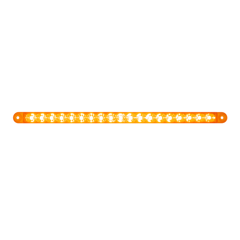 United Pacific 19 LED 12" Reflector Turn Signal Light Bar Amber LED/Amber Lens (Bulk) 39773B