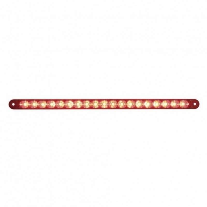 United Pacific 19 LED 12" Reflector Light Bar (Stop, Turn & Tail) Red LED/Red Lens 39774