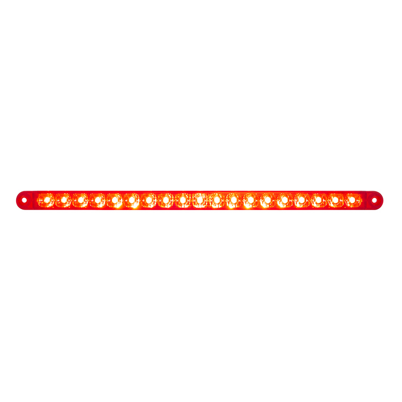 United Pacific 19 LED 12" Reflector Light Bar (Stop, Turn & Tail) Red LED/Red Lens (Bulk) 39774B