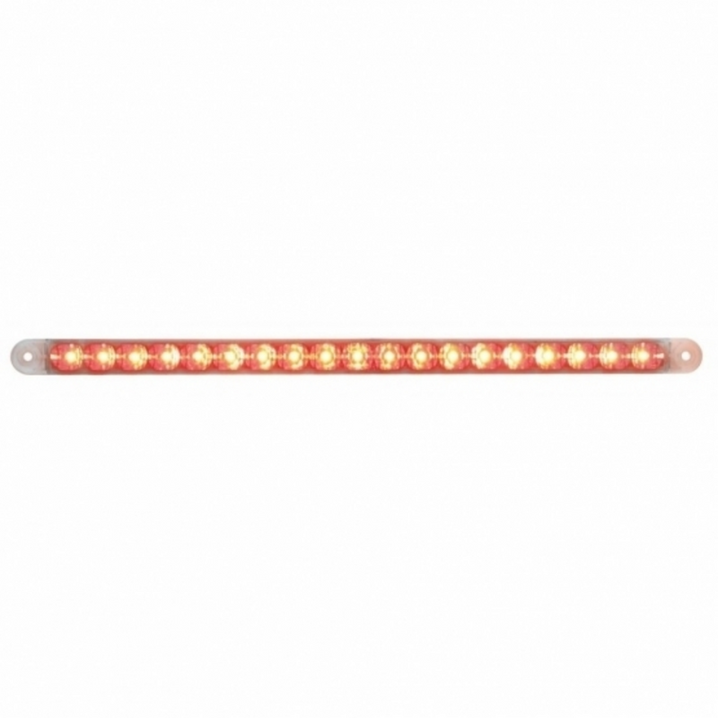 United Pacific 19 LED 12" Reflector Light Bar (Stop, Turn & Tail) Red LED/Clear Lens 39776