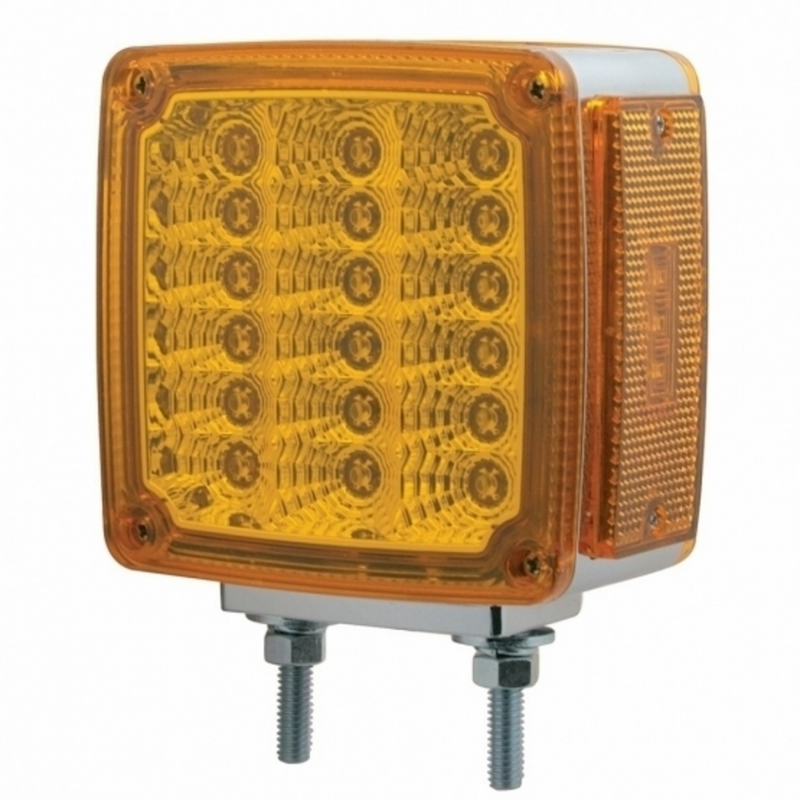 United Pacific 39 LED Reflector Double Face Turn Signal Light Amber LED/Amber Lens 39777