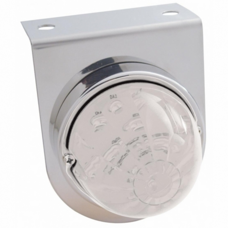United Pacific Stainless Light Bracket With 17 LED Dual Function Watermelon Lights Amber LED/Clear Lens 39788