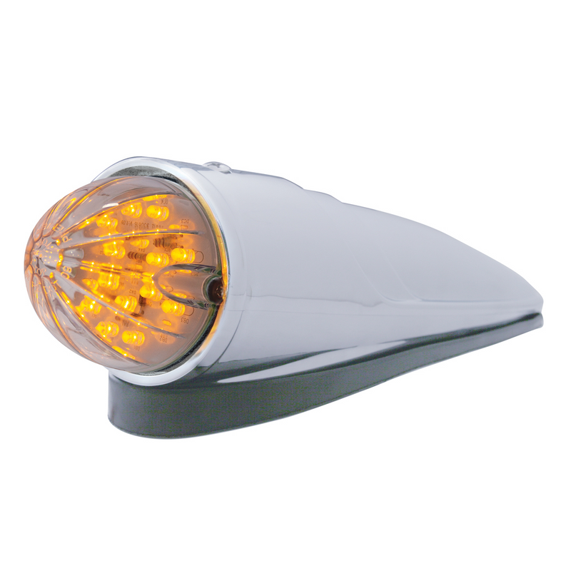 United Pacific 19 LED Watermelon Grakon 1000 Style Cab Light Kit Amber LED/Clear Lens 39824