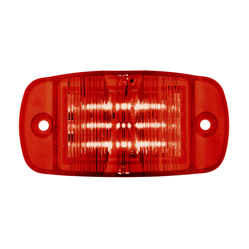 United Pacific 8 LED Rectangular Clearance/Marker Light Red LED/Red Lens (Bulk) 39905B