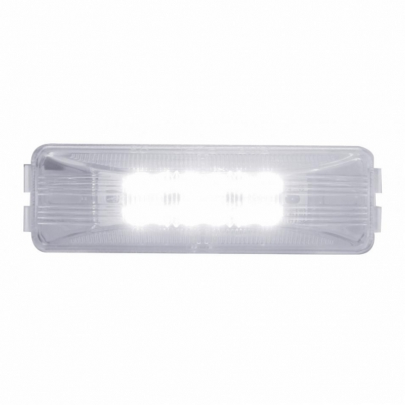 United Pacific 12 LED Rectangular Auxiliary/Utility Light White LED/Clear Lens 39931