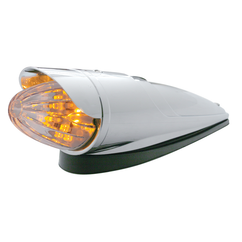 United Pacific 19 LED Watermelon Grakon 1000 Cab Light Kit With Visor Amber LED/Clear Lens 39955