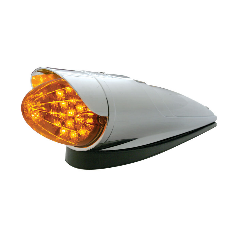 United Pacific 19 LED Reflector Grakon 1000 Cab Light Kit With Visor Amber LED/Amber Lens 39958