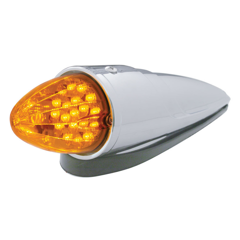 United Pacific 19 LED Reflector Grakon 1000 Style Cab Light Kit Amber LED/Amber Lens 39966