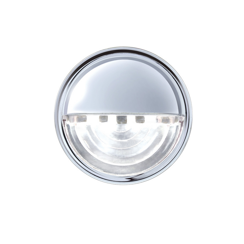 United Pacific 4 LED Round License Light White LED (Bulk) 39995B