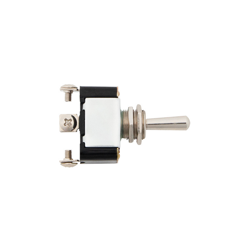 United Pacific 3 Pin, 10 Amp 12V DC On-Off-On Metal Toggle Switch With 3 Screw Terminals 40002