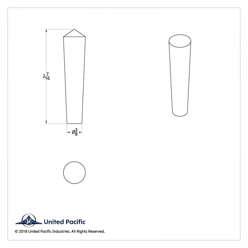 United Pacific Chrome Toggle Switch Extension for Peterbilt (4 Pack)