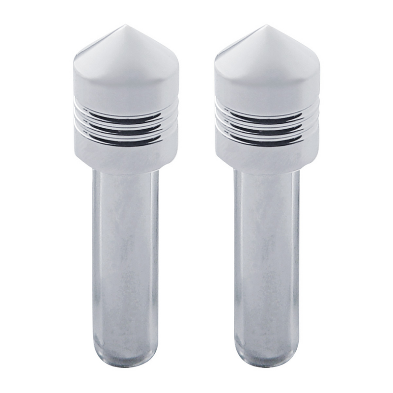 United Pacific Chrome Door Lock Knob Pointed (2pc/set) 40180