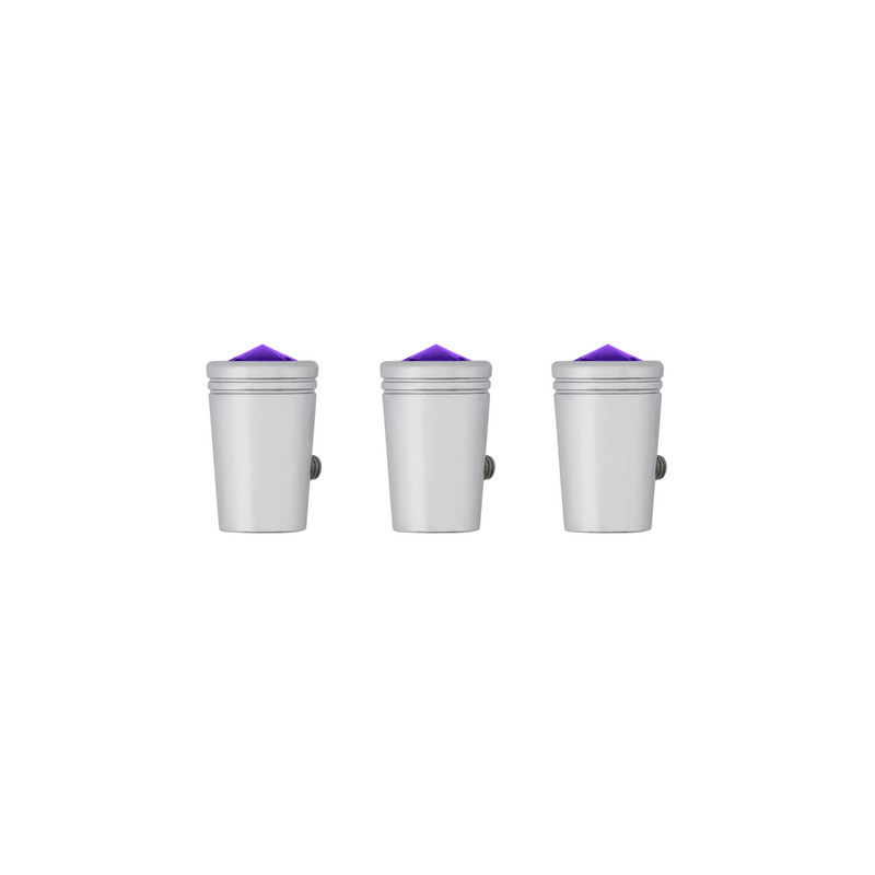United Pacific Mini Toggle Switch Extension With Purple Crystal For Kenworth (Card of 3) 40226