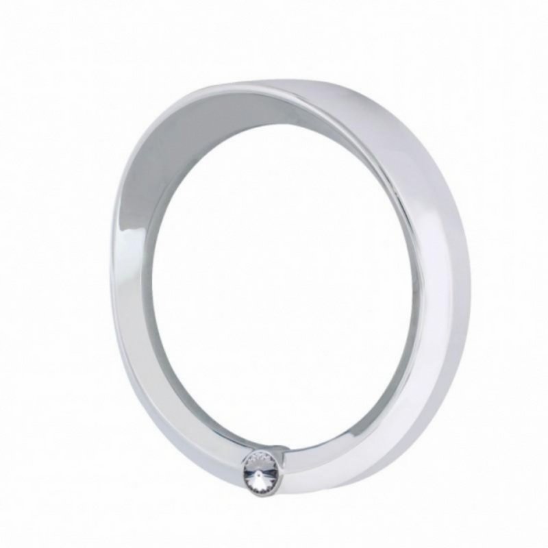 United Pacific Signature Series Speed/Tachometer Gauge Cover With Visor For 2006+ Peterbilt -Clear Crystal 40639