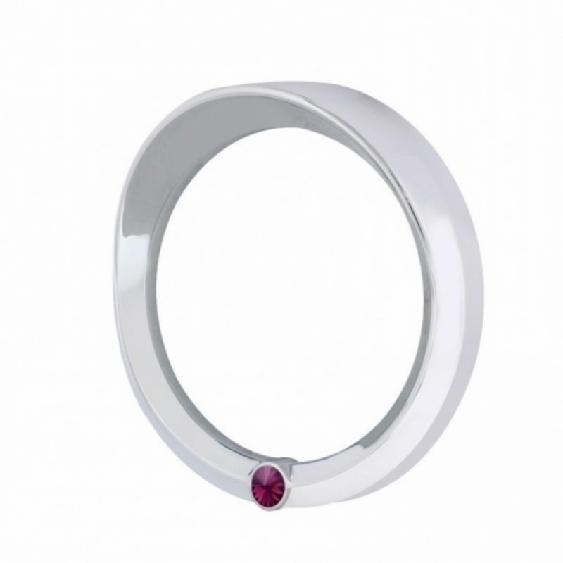 United Pacific Signature Series Speed/Tachometer Gauge Cover With Visor For 2006+ Peterbilt -Purple Crystal 40641
