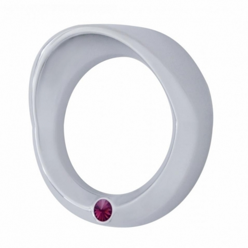 United Pacific Signature Series Small Gauge Cover With Visor For 2006+ Peterbilt Purple Crystal 40683