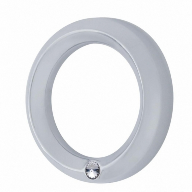 United Pacific Signature Series Small Gauge Cover For 2006+ Peterbilt Clear Crystal 40688