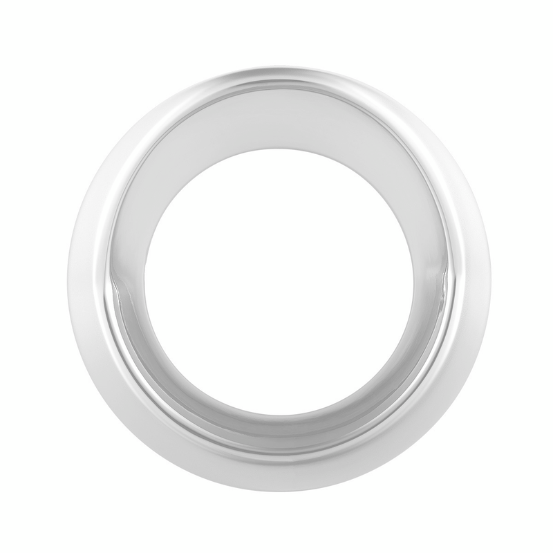 United Pacific Candy Color Small Gauge Cover With Visor-Liquid Silver 40707