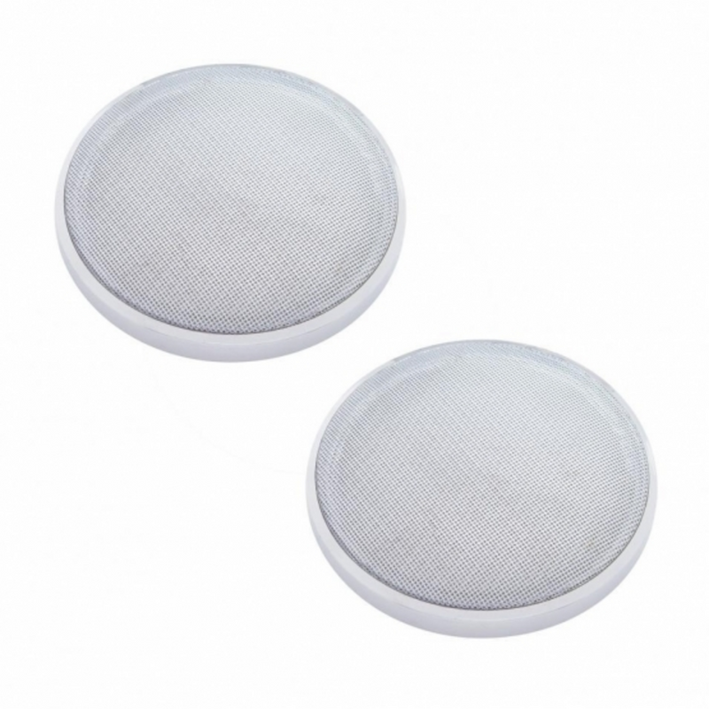 United Pacific Chrome 6-1/2" Round Speaker Cover For Various Peterbilt Models (Card of 2) 40908