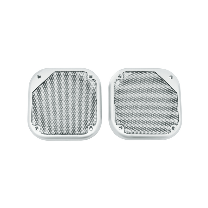 United Pacific Chrome 5-1/2" Square Speaker Cover For Various Freightliner & Kenworth Models (Pair) 40914