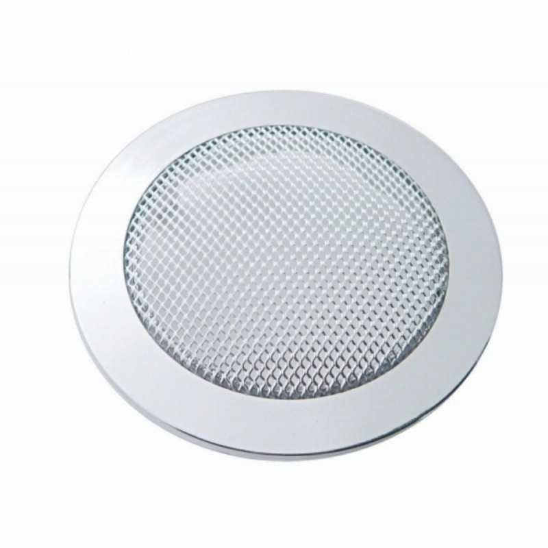 United Pacific Chrome Small Round Speaker Cover For Various Peterbilt Models, Snap-On 40916