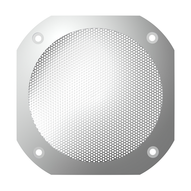 United Pacific Chrome 4-1/2" Square Speaker Cover For International 9900 (1999-2017), 9400/9300/9200 (1997-2010) 40920