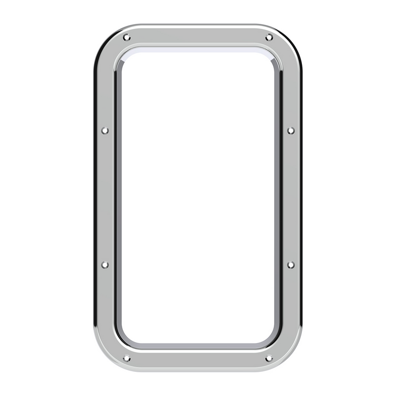 United Pacific Chrome Interior View Window Trim For Kenworth W900L (1990-2005) And T800 (1986-2005) 40921