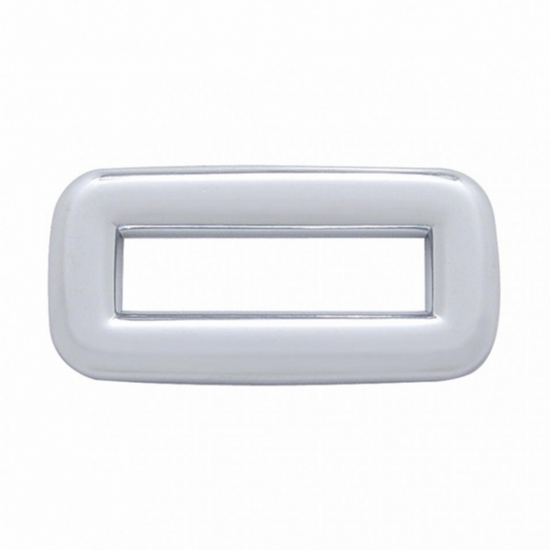 United Pacific Chrome Plastic Toggle Switch Label Cover Without Visor For 2002+ Peterbilt (Card Of 6) 40959