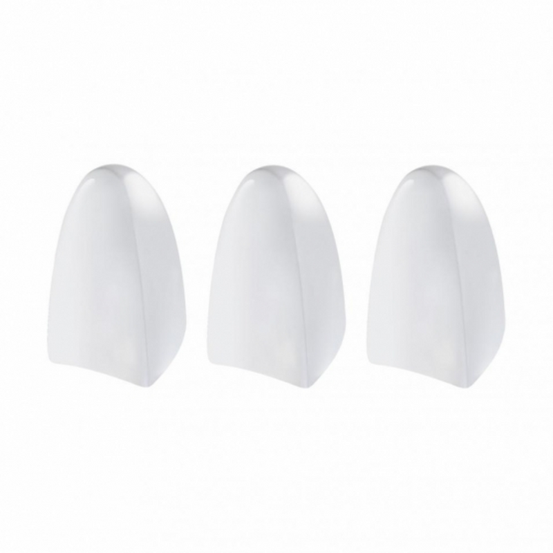 United Pacific Chrome Plastic A/C & Heater Control Slide Knobs For 1967-1987 Peterbilt 359 (Card of 3) 41013