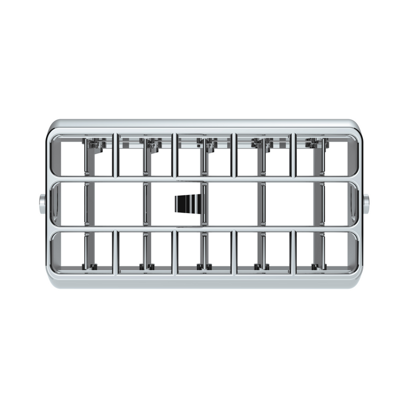 United Pacific Chrome Plastic A/C Vent For 2001-05 Peterbilt Center 41015