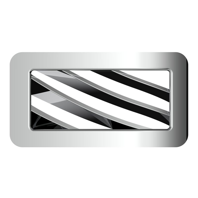 United Pacific Chrome Plastic A/C Vent For 2001-2005 Peterbilt Passenger 41102