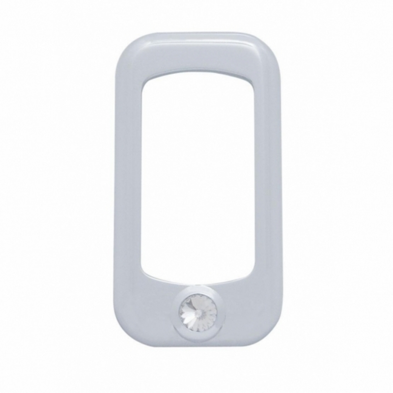 United Pacific Rocker Switch Bezel For Peterbilt/ Kenworth With Clear Crystal (3-Pack) 41143