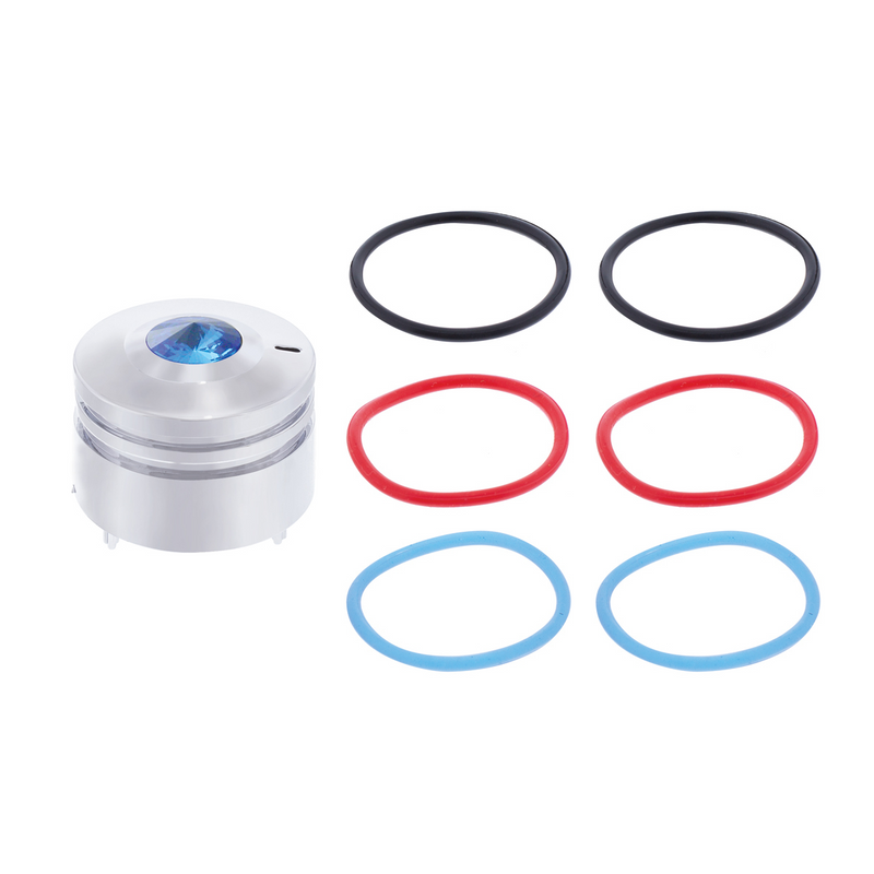 United Pacific Deluxe Signature A/C Control Knob For Peterbilt Blue Crystal 41165
